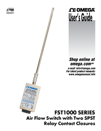 Thumbnail of document Manual - FST1001A Economical Air flow Switch w/ High/Lo Alarms